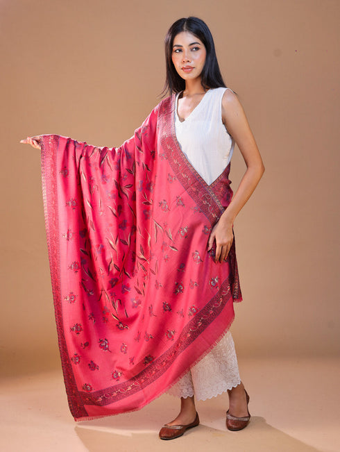 Women's Kani Floral Wool Shawl